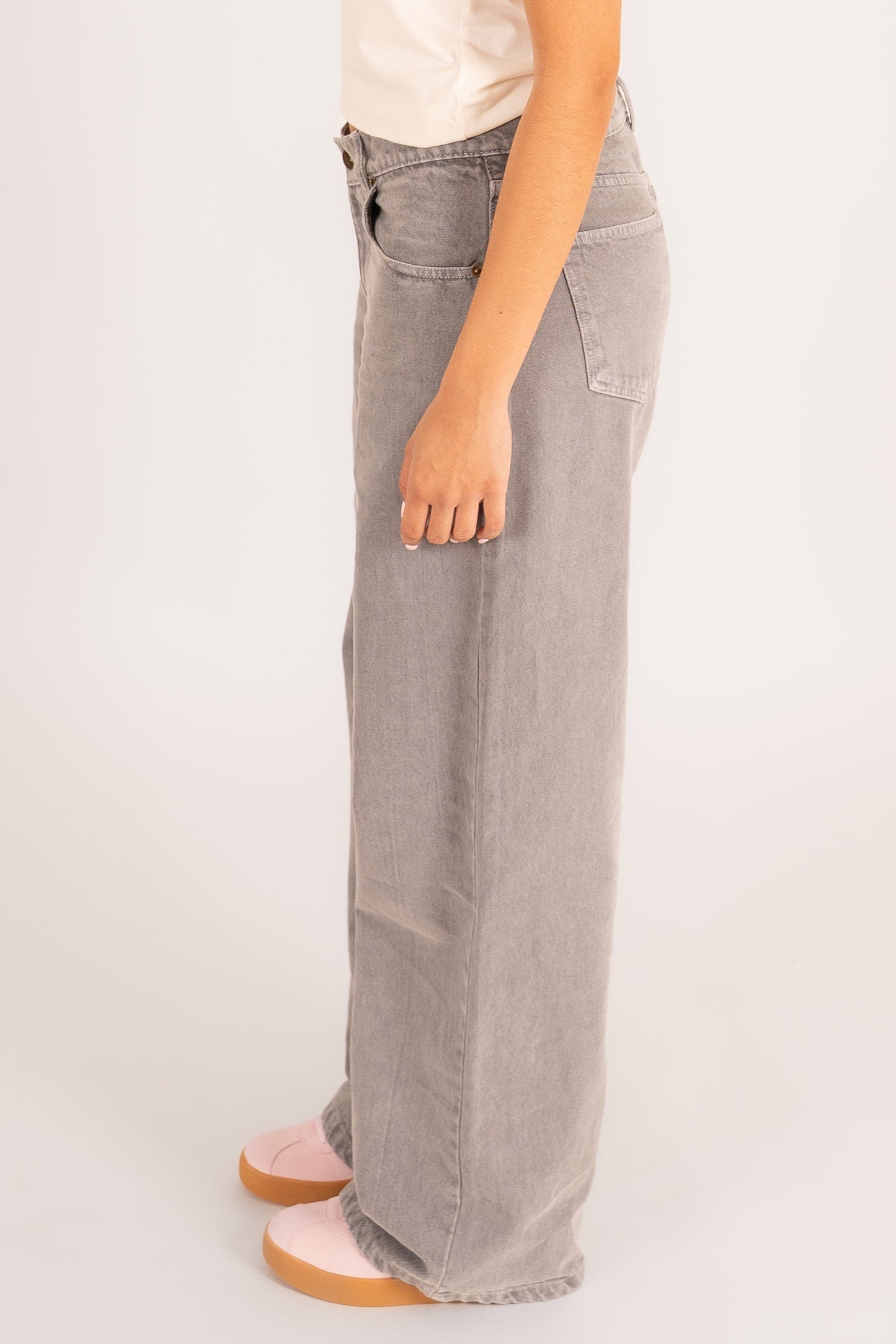 Jeans wide-leg low waist