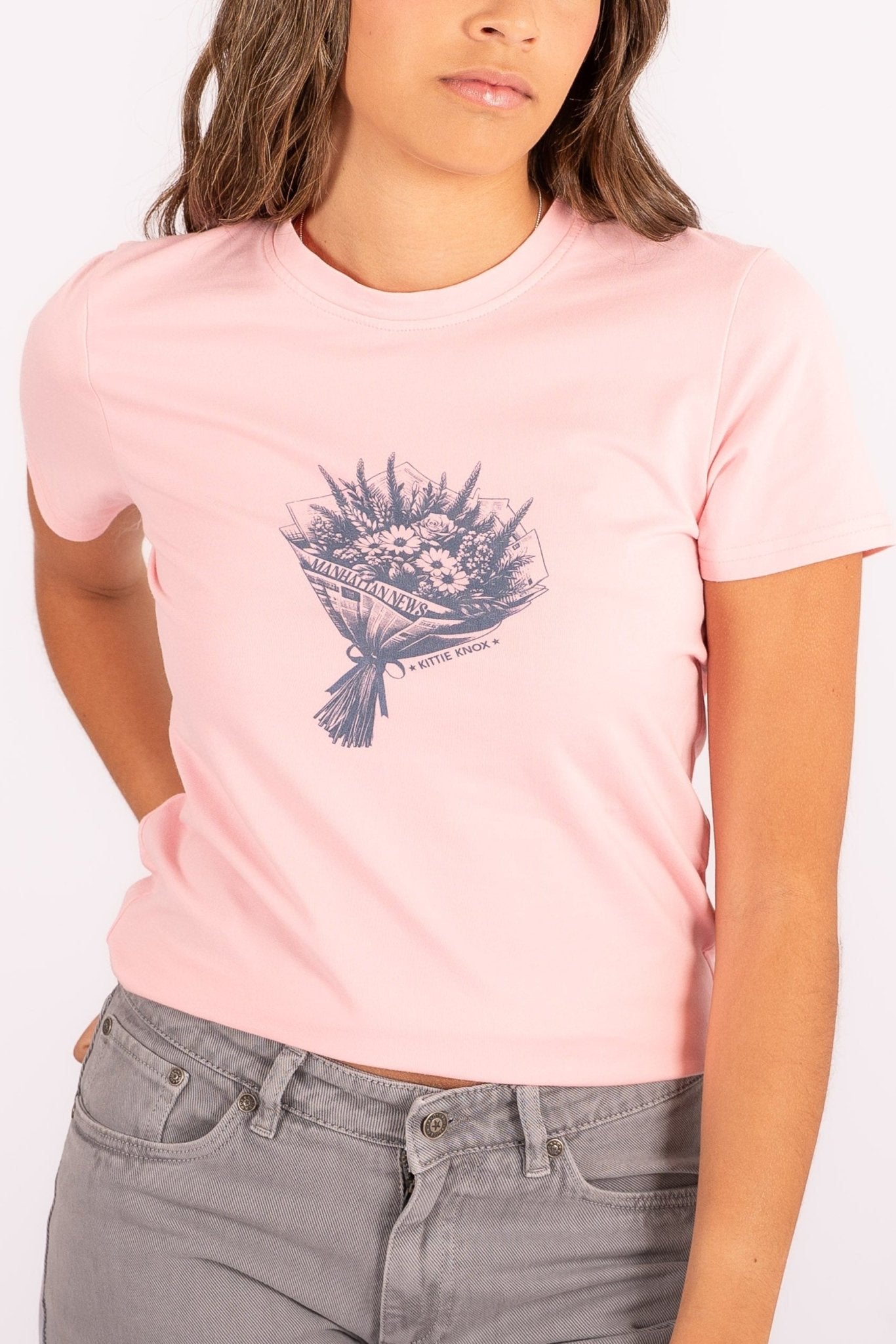Camiseta flores New York - Kittieknoxshop