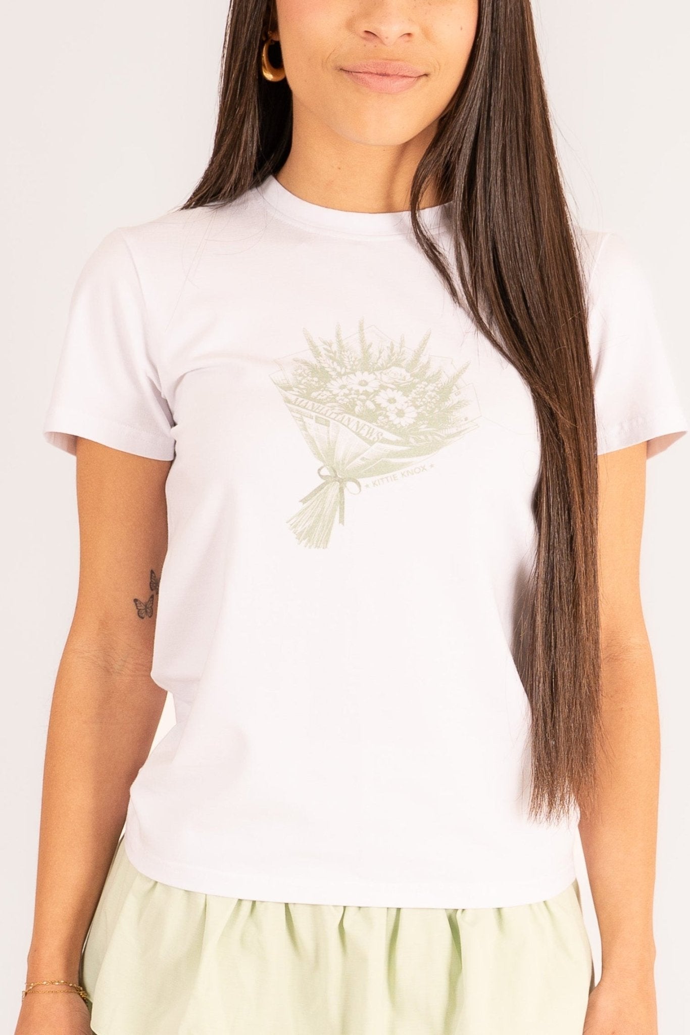 Camiseta flores New York - Kittieknoxshop