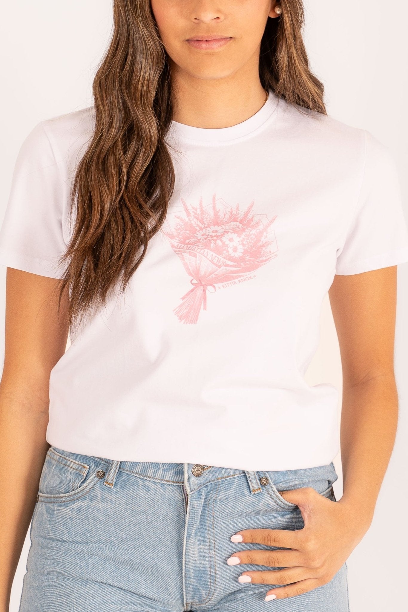 Camiseta flores New York - Kittieknoxshop