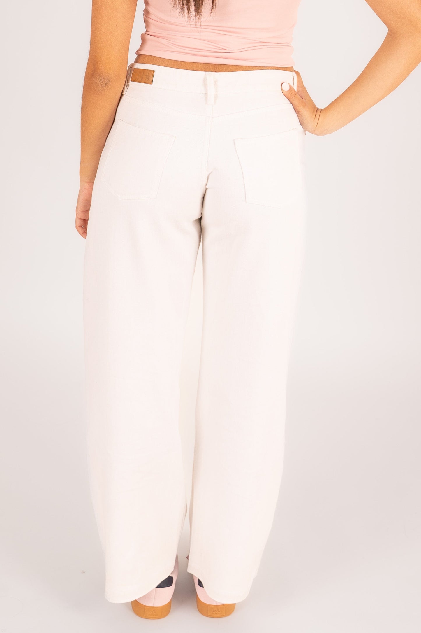Jeans wide-leg low waist