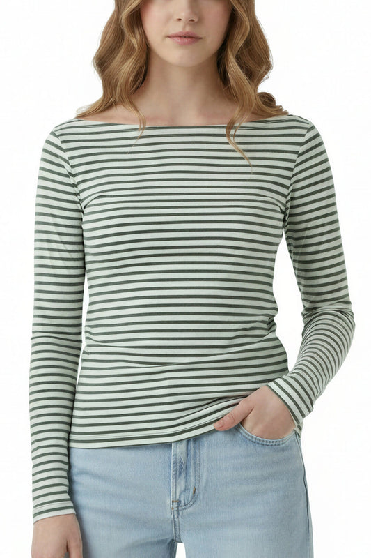 Camiseta rayas manga larga - Kittieknoxshop