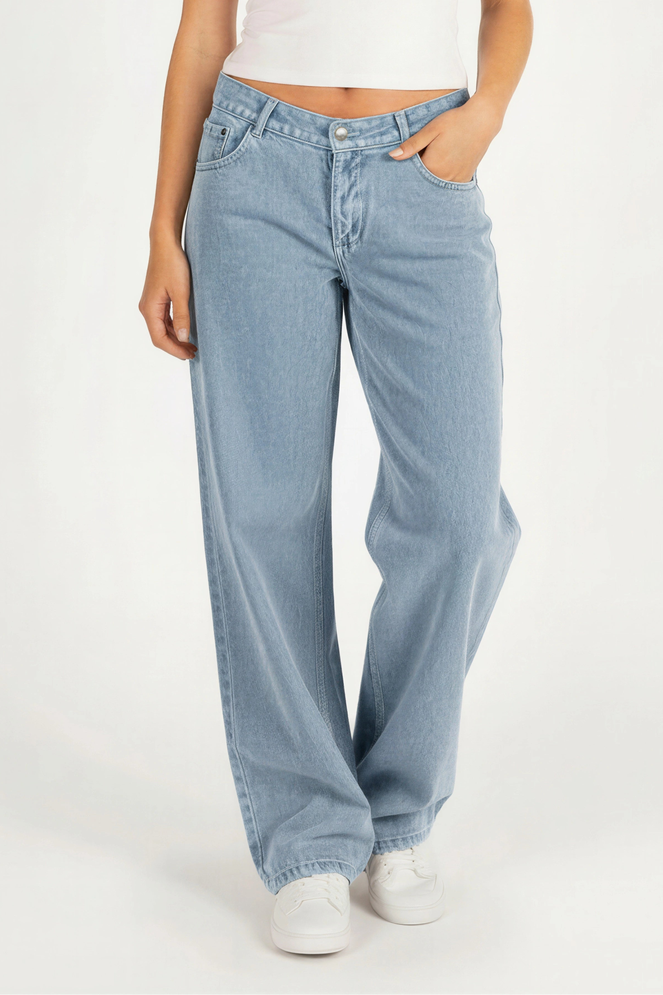 Jeans con estrella wide - leg low waist - Kittieknoxshop