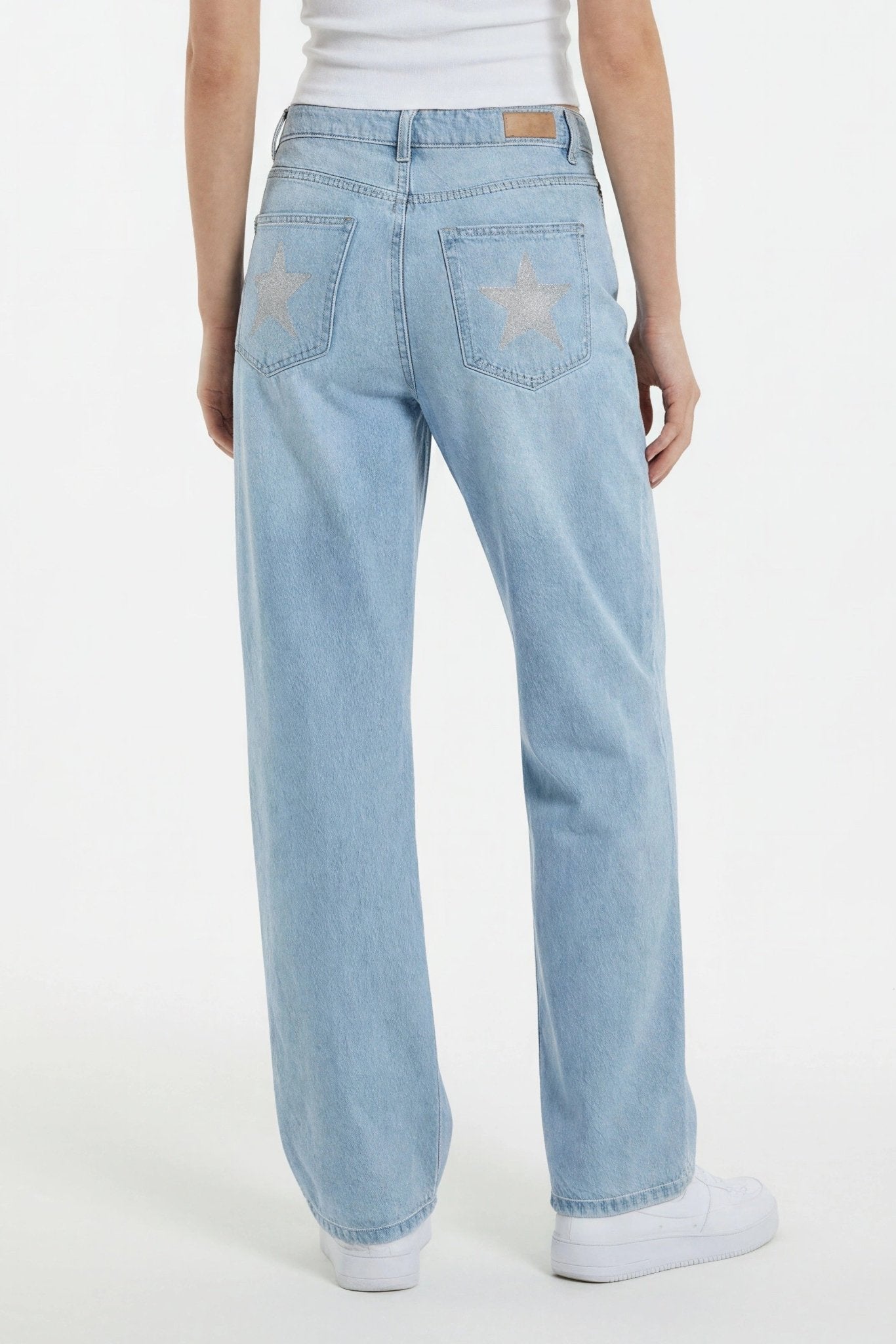 Jeans con estrella wide - leg low waist - Kittieknoxshop