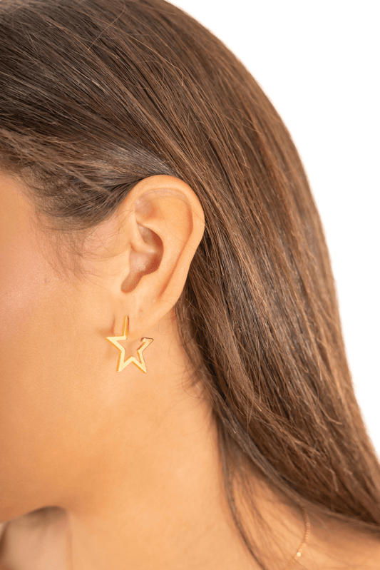 Pendientes oro estrellas - Kittieknoxshop