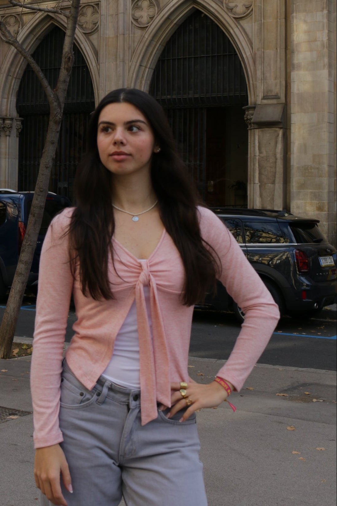 Top chica con lazo manga larga - Kittie Knox (Miancatex, S.L)