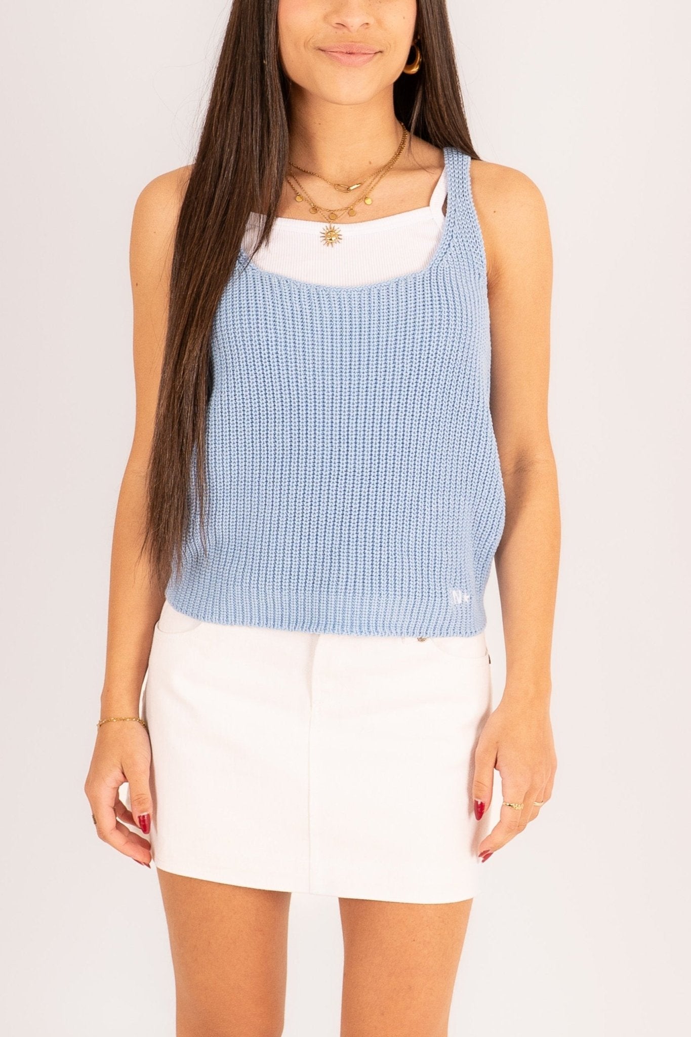 Top de punto con escote redondo - Kittieknoxshop